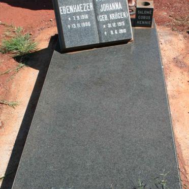 VENTER Ebenhaezer 1916-1986 &amp; Frederika Johanna KRUGER 1915-2010