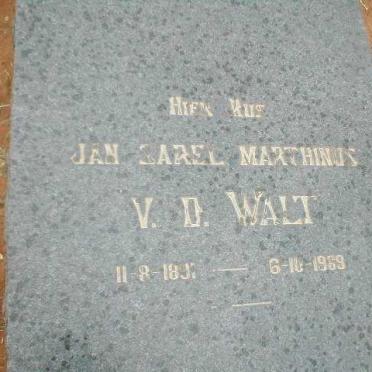 WALT Jan Sarel Marthinus, vd 1891 - 1969