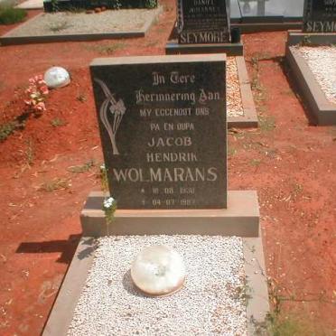WOLMARANS Jacob Hendrik 1930 - 1987