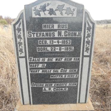 CRONJE Stefanus N. 1853-1891