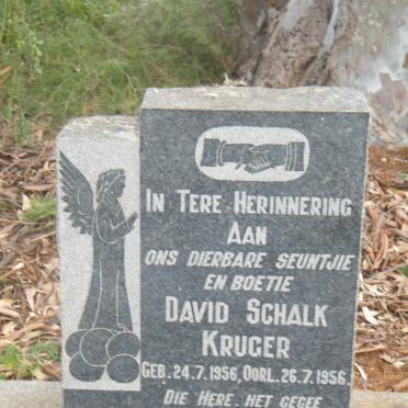 KRUGER David Schalk 1956-1956