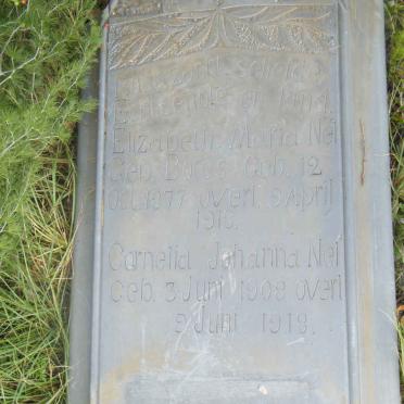 NEL Elizabeth Maria 1877-1918 :: NEL Cornelia Johanna 1908-1918
