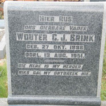 BRINK Wouter C.J. 1886-1951