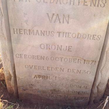 CRONJE Hermanus Theodores 1871-1893