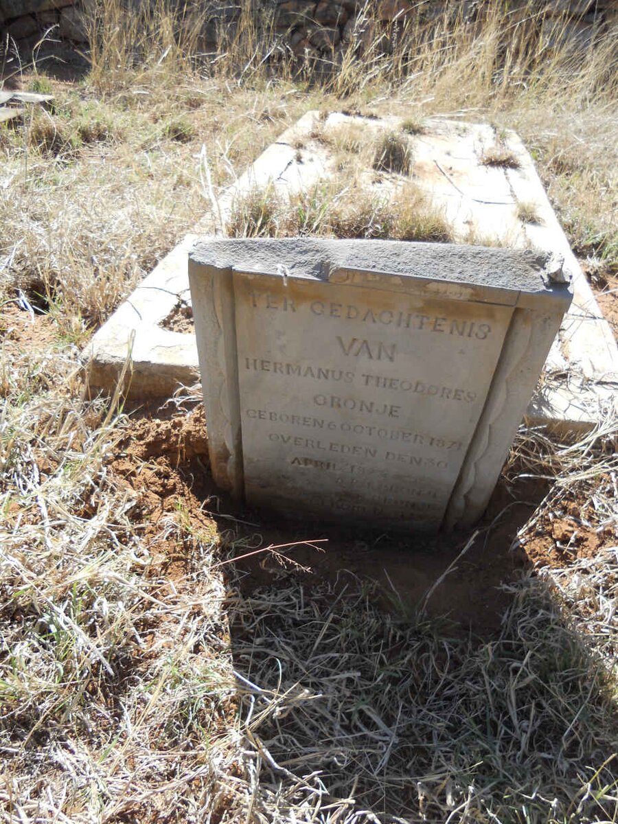 CRONJE Hermanus Theodores 1871-1893