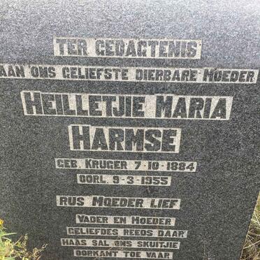 HARMSE Heilletjie Maria nee KRUGER 1884-1955