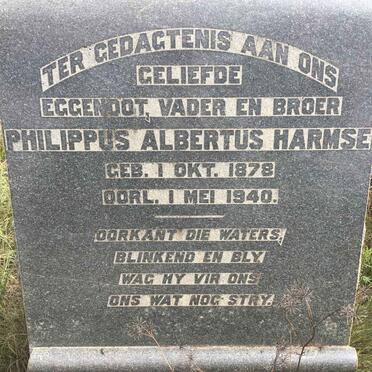 HARMSE Philippus Albertus 1878-1940