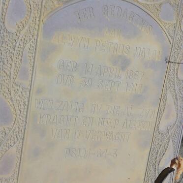 MALAN Alwyn Petrus 1857-1914
