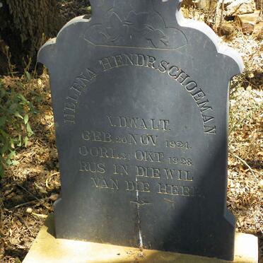 WALT Helena Hendr. Schoeman, v.d. 1924-1928