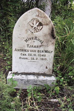 WALT Tjaart Andries, v.d. 1840-1910