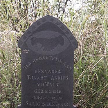 WALT Tjaart Andries, v.d. 1849-1926