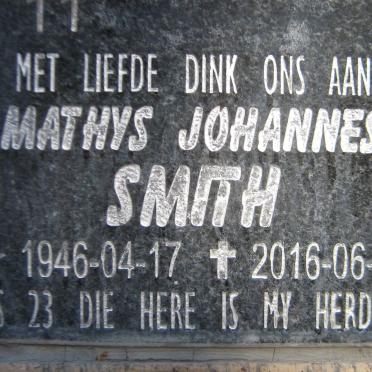 SMITH Mathys Johannes 1946-2016