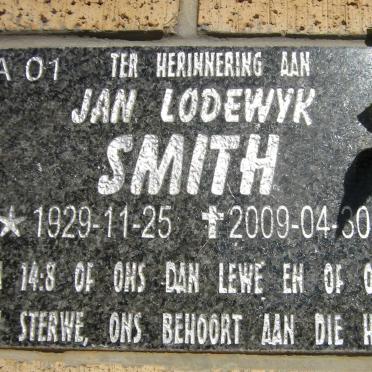 SMITH Jan Lodewyk 1929-2009
