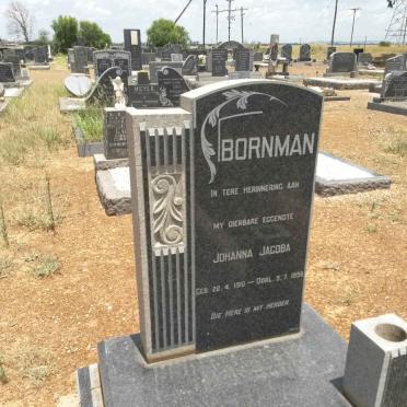 BORNMAN Johanna Jacoba 1910-1958