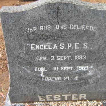 BESTER Engela S.P.E.S. 1893-1969