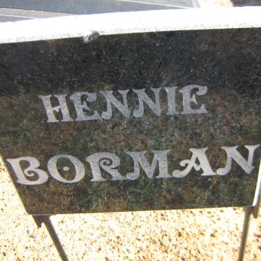 BORMAN Hennie