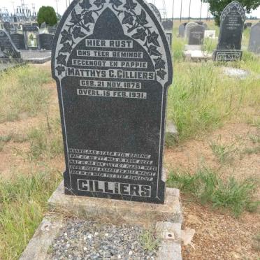 CILLIERS Matthys C. 1876-1931