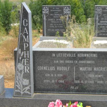 CAMPHER Cornelius Rudolf 1894-1980 &amp; Martha Magrietha KEMP 1900-