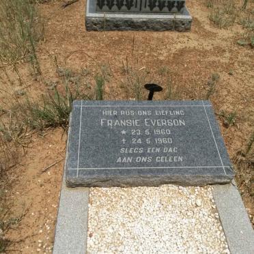 EVERSON Fransie 1960-1960