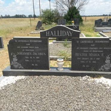 HALLIDAY Johannes Jacobus 1910-1988 &amp; Hester Maria E. ROODT 1907-1981
