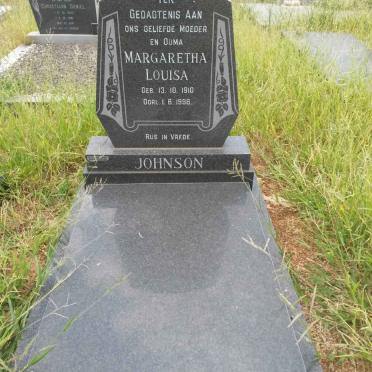 JOHNSON Margaretha Louisa 1910-1998