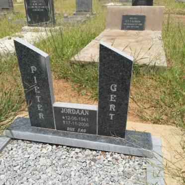 JORDAAN Pieter Gert 1941-2006