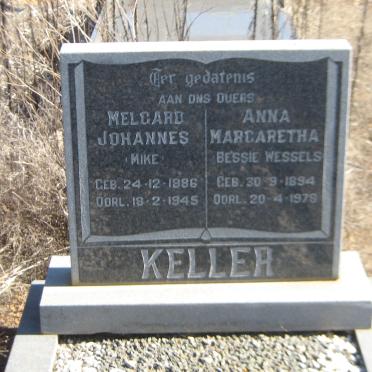 KELLER Melgard Johannes 1886-1945 &amp; Anna Margaretha WESSELS 1894-1978