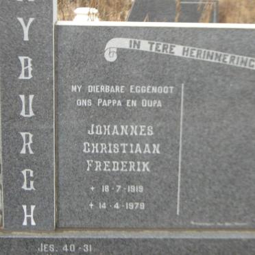 MYBURGH Johannes Christiaan Frederik 1919-1979