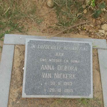 NIEKERK Anna Debora, van 1903-1985