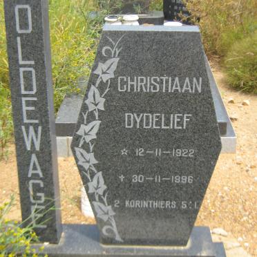 OLDEWAGE Christiaan Dydelief 1922-1996