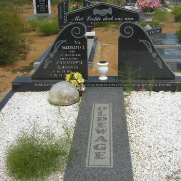 OLDEWAGE Christoffel Johannes 1951-