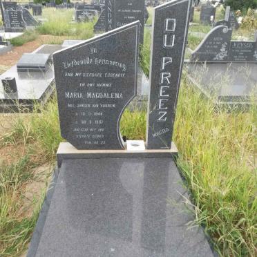 PREEZ Maria Magdalena, du nee JANSEN VAN VUUREN 1948-1987