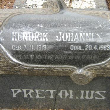 PRETORIUS Hendrik Johannes 1919-1963