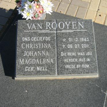 ROOYEN Christina Johanna Magdalena, van nee NELL 1943-2011