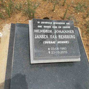 RENSBURG Hendrik Johannes, Jansen van 1960-2010