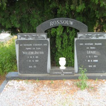ROSSOUW Willem Jacob 1911-1987 &amp; Lenie 1915-2009