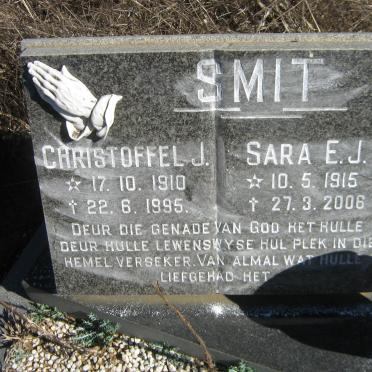 SMIT Christoffel J. 1910-1995 &amp; Sara E.J. 1915-2006