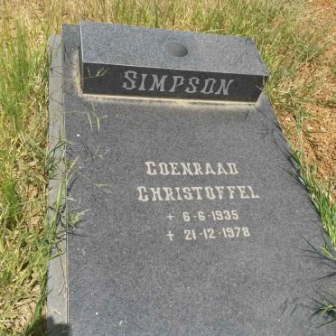 SIMPSON Coenraad Christoffel 1935-1978