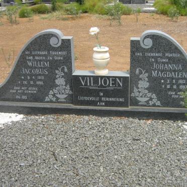 VILJOEN Willem Jacobus 1913-1980 &amp; Johanna Magdalena 1913-1997