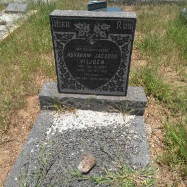 VILJOEN Abraham Jacobus 1889-1960