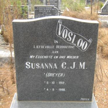 VOSLOO Susanna C.J.M. nee DREYER 1912-1966