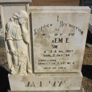 WYK Miemie, van nee SMITH 1907-1949