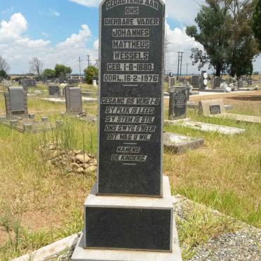 WESSELS Johannes Mattheus 1880-1976