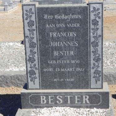 BESTER Francois Johannes 1850-1927