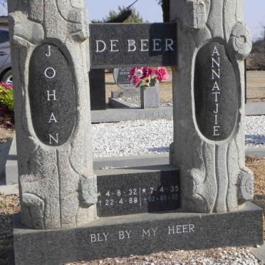 BEER Johan, de 1932-1988 &amp; Annatjie 1935-2005