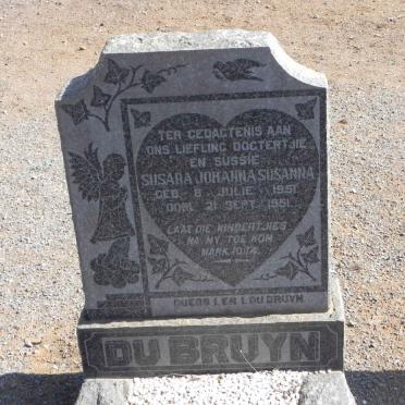 BRUYN Susara Johanna Susanna, du 1951-1951