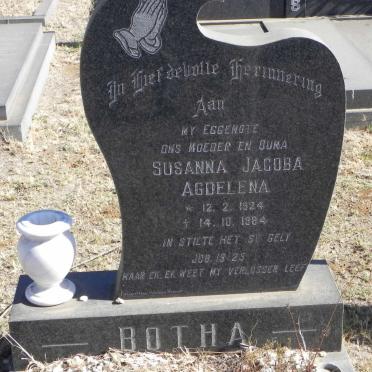 BOTHA Susanna Jacoba Agdelena 1924-1984