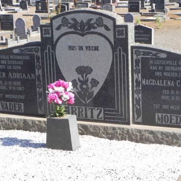 BRITZ Burger Adriaan 1892-1967 &amp; Magdalena Catharina 1902-1961