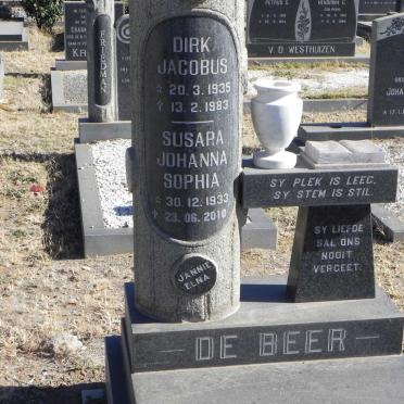 BEER Dirk Jacobus, de 1935-1983 &amp; Susara Johanna Sophia 1933-2010