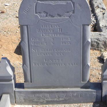 COETZEE Barend H. 1903-1935